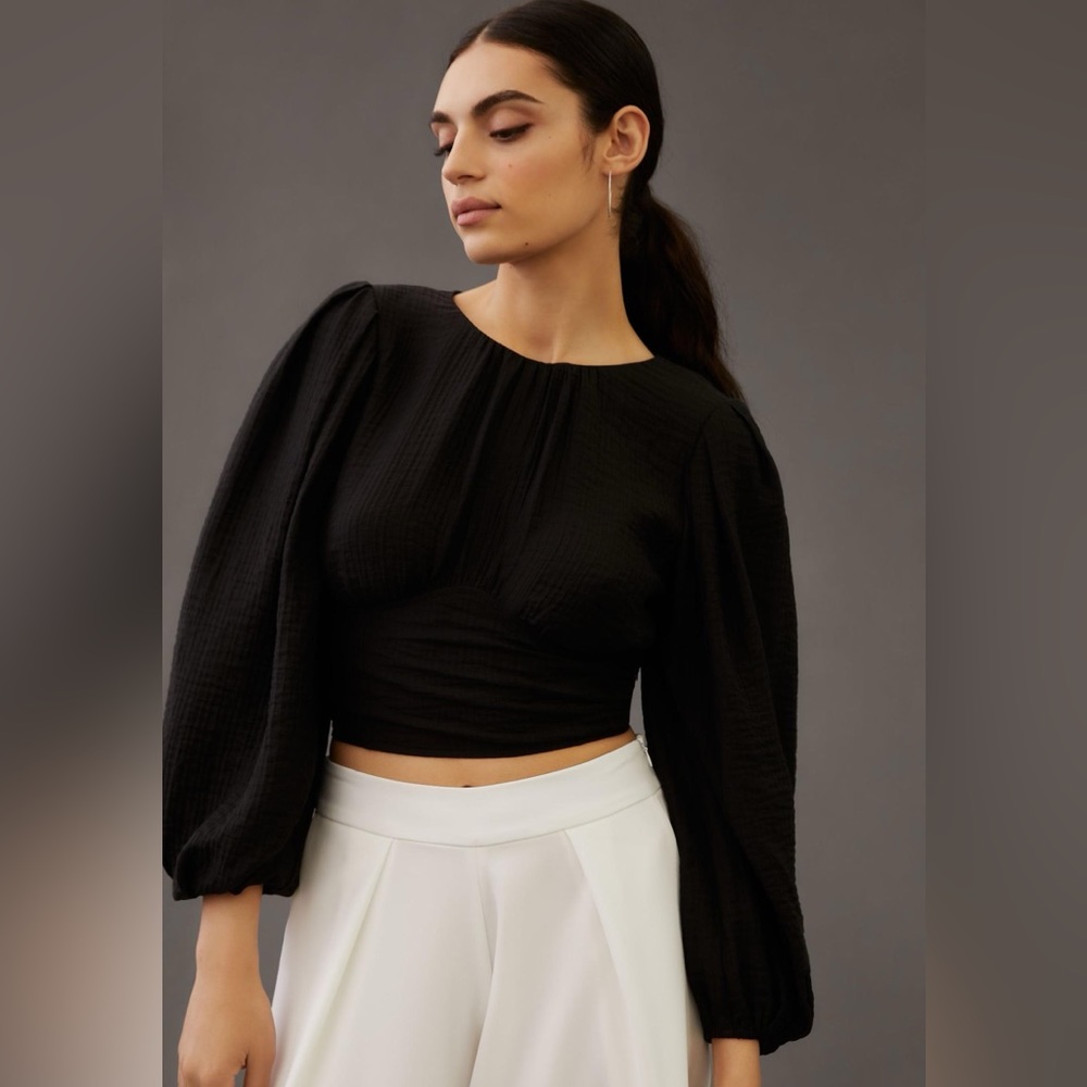 Current Air Sequin-Back Top